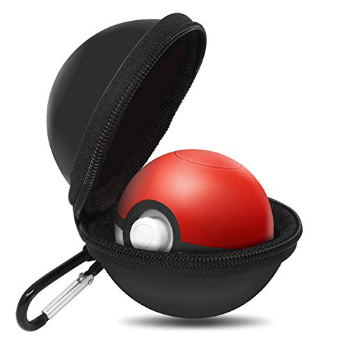 Portable Carrying Case for Nintendo Switch Poke Ball Plus Controller, Accessory Bag for Pokémon Lets Go Pikachu Eevee Game for Nintendo Switch Black