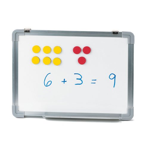 EAI Education Magnetic QuietShape Foam Two-Color Counters - Set of 50