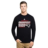 NFL New England Patriots Men's Super Bowl 51 Champions '47 Club Long Sleeve Tee, XX-Large, Fall Navy