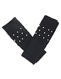 Dahlia Women's Fingerless Arm Warmers Gloves - Pearl Lattice