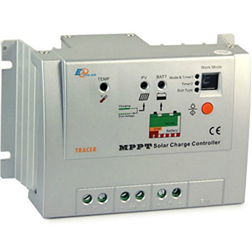 EPSolar Tracer-1210RN MPPT 10A Solar Panel Regulator Charge Controller 12/24v Auto Work for Off Grid Battery Charging