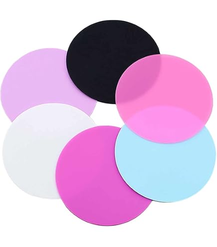 6 Stück Silikon-Nagelpaletten – Wiederverwendbare Mischpalette Für Nagellack, Lidschatten & Pigmente (9,5 Cm, 6 Farben)