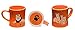 Wildini BittyMugs Lion/Rhinoceros - Kid Sized Mugs, 4oz Ceramic, BPA FREE, Waldorf Preschool Mug, Kids Cup, Animal Mug Set, Hot Chocolate Mug, Milk Mug, Espresso Mug, Gift for Kids, for Small Hands