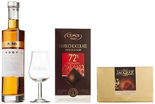 Geschenkset Cognac Genuss ABK6 und French Dunkel Schokolade Trüffel Schön Geschenk Satz, 1.5 kg – Bild 3