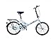 Compact Folding Bike for Men and Women 20-inch Mini City Buggy Lightweight Adult Commute-Whitethumb 4