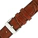 Tech Swiss Watch Band Genuine Leather Extra Long Honey Brown Alligator Grain 20 millimeter