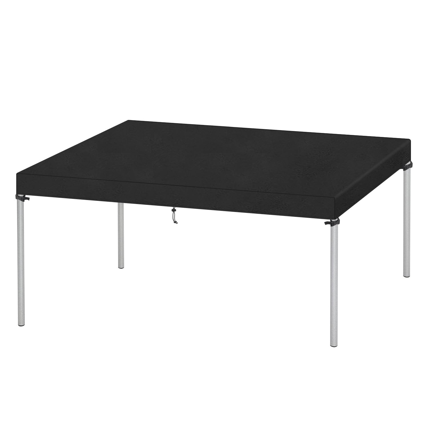 VANSHEIM Outdoor Table Top Covers Waterproof Table Cover Outdoor Furniture Cover Windproof Garden Table Cover 420D Oxford Fabric 220x110x15cm