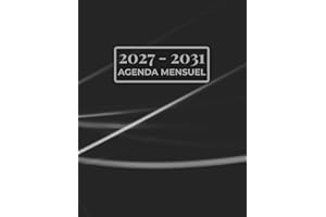 Agenda Mensuel 2027-2031 5 Ans: Calendrier 60 Mois, Du 1 janvier 2027 jusqu'a le 31 Décember 2031 avec Jours Fériés | Grand F