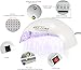72W Rechargeable Nail Dryer-Lumcrissy 72W/36W Wireless Rechargeable Built-in Fan LED UV Lamp Nail Dryer Powerful Nail Gel Curing Drying Lamp Light for Both Hand Nail Tool Manicure/Pedicure(White)