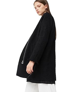 Mango Women's Textured Wool-Blend Coat