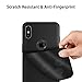iPhone X Case, Novo Icon Ultra-thin Slim fit Premium TPU Shell Soft Touch Feeling Full Protective Anti-Scratch Case Compatible with Apple iPhone X -Black