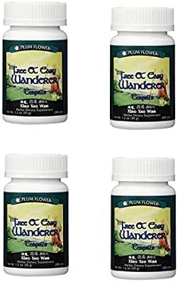 PLUM FLOWER CHINESE TEA Xiao Yao Wan/Free N Easy Wande, 200 Count (4 Pack)