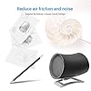 EasyAcc-Small-Personal-USB-Fan-Portable-Mini-Table-Desk-Fan-With-Double-blades-Touch-Control-Adjustable-Whisper-Cooling-Fan-Desktop-Personal-Fan-Two-Speed-for-Home-Office--Black EasyAcc [Update Touch Small Personal USB Fan - Portable Mini Table Desk Fan With Double-blades Touch Control Adjustable…