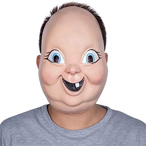 Scary Head Mask Face For Adult Halloween Carnival Cosplay Happy Death Day Killer Plastic Full Face PVC Mask With Universal Size