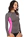 O'Neill Women's Basic Skins Long Sleeve Crew, Graphic/Berry, Small