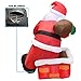 4 Foot Inflatable Santa Santa LED Light Up Christmas Xmas Inflatable Rooftop Santa Santa Carry Gift Bag for Blow Up Yard Decoration, Indoor Outdoor Garden Christmas Decoration