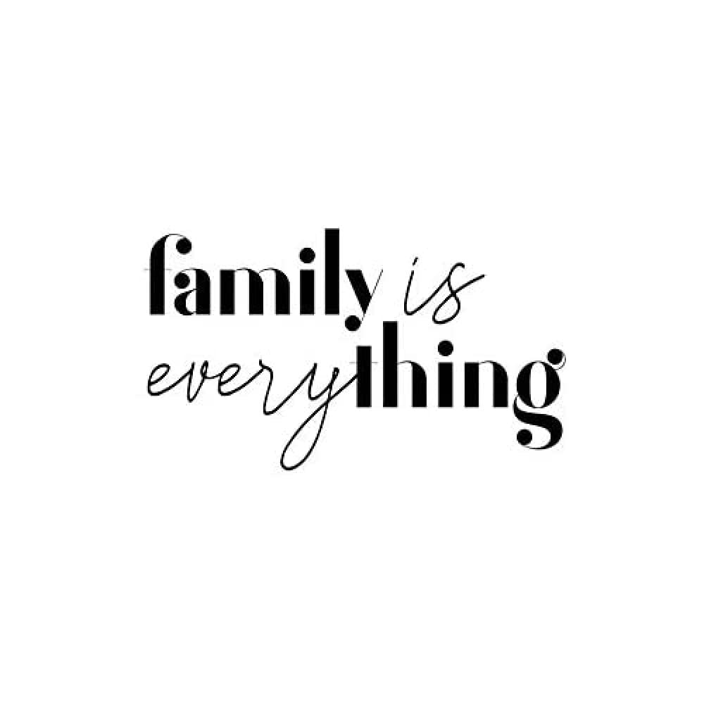 Wee Blue Coo Family Is Everything Canvas Wall Art Print