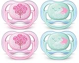 Philips AVENT Ultra Air Pacifier 0-6 Months, Pink
