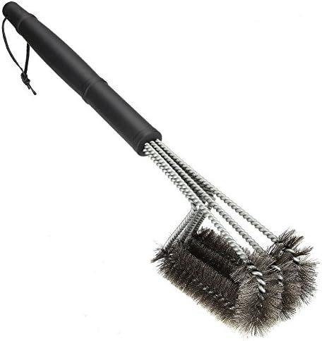 BBQ Grill brush 18-inch steel oven grill cleaning brush Barbecue Grill Brush Bristles are Made of Stainless Steel Woven Wire
