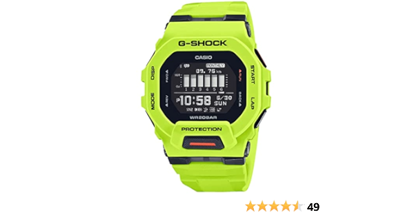 Amazon Com Casio G Shock G Squad Move Digital Connected Lime Green Resin Strap Fitness Watch Gbd0 9 Clothing Shoes Jewelry