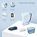 Waterdrop 10-Cup Water Filter Pitcher with 1 Filter, Long-Life (200 gallons), 5X Times Lifetime, Reduces Fluoride, Chlorine and More, BPA Free, Green…