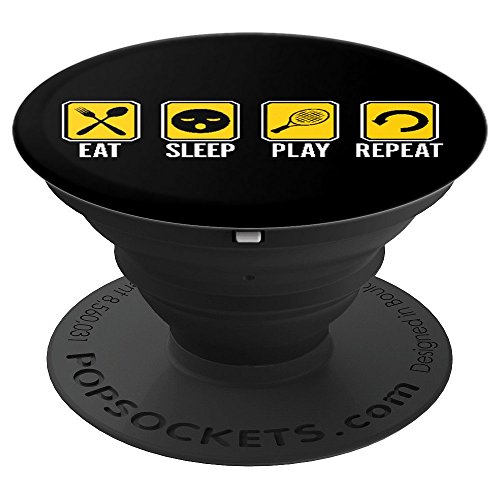 Eat Sleep play tennis racket Repeat - PopSockets Grip and Stand for Phones and Tablets