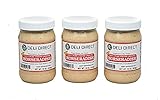 Deli Direct Extra Hot 100% Pure Fresh Ground Horseradish, 16 oz, 3 count