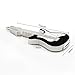 CHUYI Funny and Novelty Metal Guitar Shape 8GB USB 2.0 Flash Drive Jump Drive Waterproof Pen Drive Memory Stick Data Storage Thumb Drive U Disk Gift (Black and White)