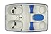 Sun Dolphin Sun Slider Adjustable 5 Seat Pedal Boat With Stainless Steel Package (Cream/Blue)