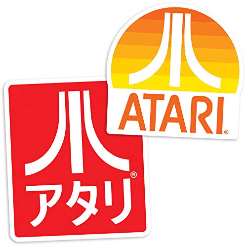 Popfunk Atari Video Game Console Logos Collectible Stickers