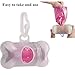 EXPAWLORER Pink Dog Poop Bags Degradable Leak-Proof Pet Waste Bag includes Dispenser 24 Rolls / 480 Count