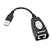 SANOXY® USB over Cat5/5e/6 Extension Cable RJ45 Adapter Set