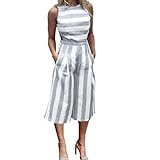 Womens Off Shoulder Jumpsuits,Jushye Ladies Sleeveless Striped Jumpsuit Casual Clubwear Wide Leg Pants Outfit Playsuit Romper