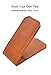 Wallet Money Clip Credit Card holder - Leather Magnetic Cash Holder for Men(Brown)