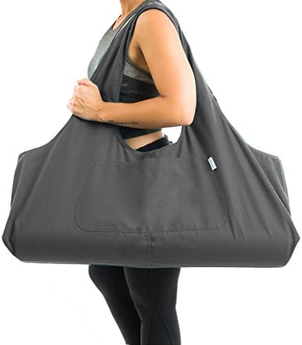 Yogiii Large Yoga Mat Bag | The Original YogiiiTotePRO | Large Yoga Mat Tote Sling Carrier with Side Pocket | Fits Most Size Mats