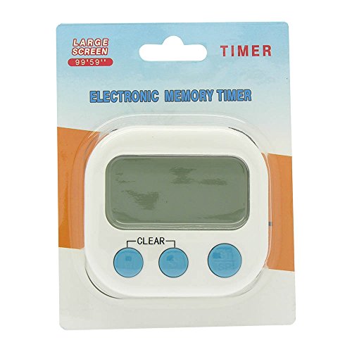 GOWOS (20 Pack) Digital Kitchen Timer, Big Digits, Loud Alarm, Magnetic Backing, Stand, White - Thumbnail 3