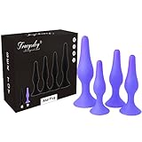 Tracy's Dog 4 Piece Silicone Anal Plugs Anal Trainer Butt Plug Kit Sex Toy