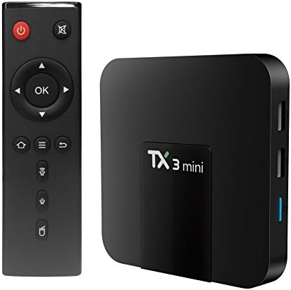 Mercu 2GB/16GB TX3 Mini TV Box Amlogic S905X Android 7.1 Marshmallow Quad Core 3D 4K HD WiFi Google Smart TV Box for Home Entertainment