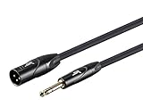 Monoprice XLR Male to 1/4Inch TRS Male Cable - 6 Feet | 16AWG
