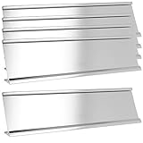 2" x 8" Aluminum Name Plate Holder for Desk - Set