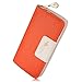 Weeno Women's Multi-card Wallet Clutch Purse Long Zipper Organizer Card Holder