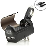 ReVIVE PowerUP TRANS4M All-in-One Charger with Dual USB Charging Ports , AC / DC Adapters & AA or 9V Battery Power - Works with Apple , Samsung , LG Smartphones , MP3 Players , Tablets & More!