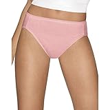 Hanes womens Ultimate Cotton Comfort Hi-Cut Panties 4-Pack (43KUC7)