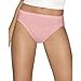 Hanes womens Ultimate Cotton Comfort Hi-Cut Panties 4-Pack (43KUC7)