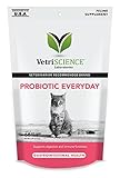 VetriScience Laboratories - Probiotic Everyday for Cats, Digestive Support Supplement, 60 Bite Sized Chews