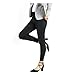 Bamans Yoga Dress Pants, High Waisted Black Workout Leggings For Women , Office Skinny Lined Leggings , Strechy, Medium