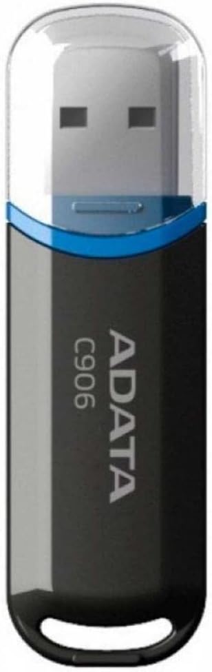 ADATA C906 32GB USB 2.0 Type-A Black Flash Drive Storage Memory Stick
