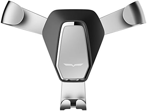 Car Phone Holder Car Mount Universal Smartphones Car Air Vent Mount Holder Cradle with Fast Swift-Snap Technolog for iPhone8 8Plus 7 7Plus 6s 6P 5S Galaxy Google LG Huawei and More (Silver)