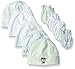 Gerber Baby 9-Piece Cap and Mitten Bundle, Teddy Bear Newborn