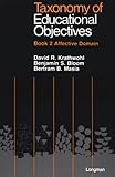 Taxonomy of Educational Objectives Book 2/Affective Domain